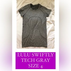 Lululemon swiftly tech GRAY size 4